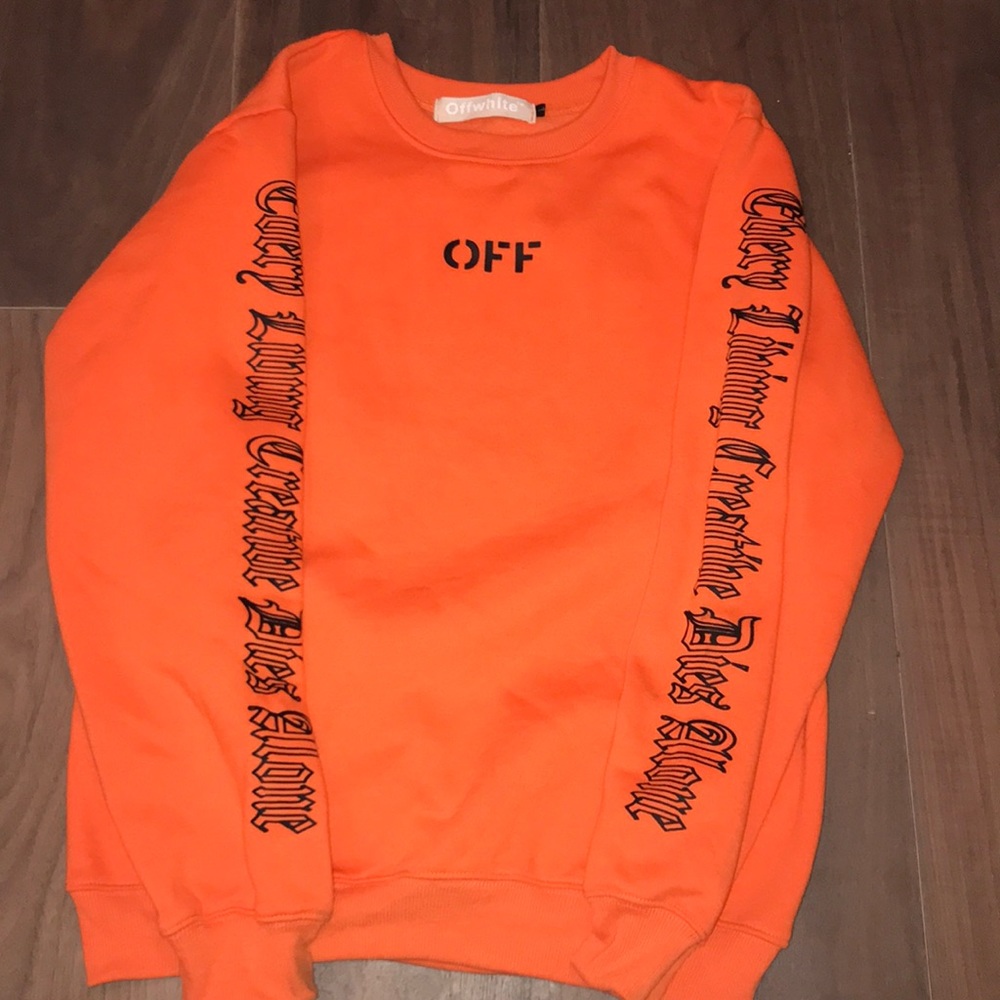 Vlone x Off-White  Orange Sweater
